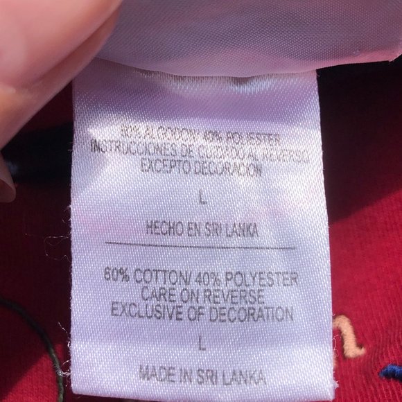 Vintage M&C Sport Mens L Sweatshirt Top Notch Fisherman Red Blue Embroidered - Picture 9 of 10